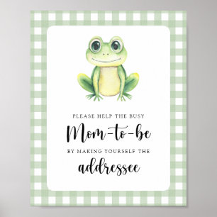 Poster Grenouille - Aider la future maman débordée