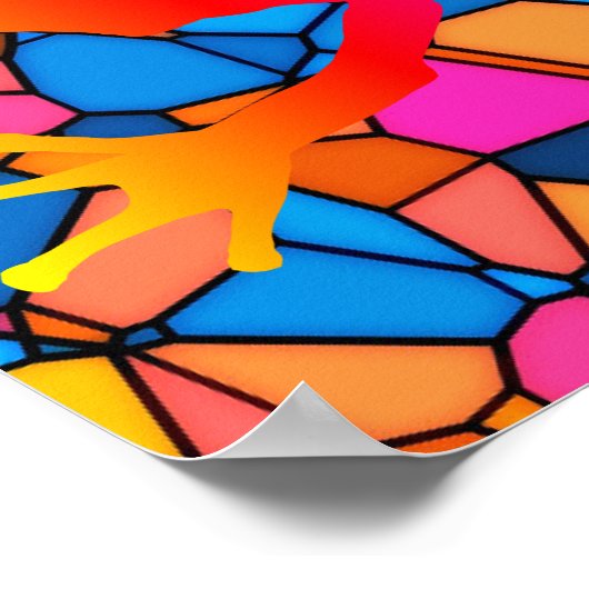 Poster Grenouille Artsy (Coin)