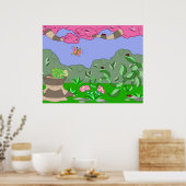 Poster grenouille contre poupée (Cuisine)