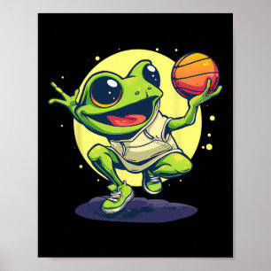 Poster Grenouille crapaud dessiné art animalier Sketchll