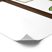 Poster Grenouille dans le laboratoire de la Science (Coin)