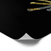 Poster Grenouille d'arbre fractionné avec devis personnal (Coin)