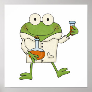 Poster Grenouille de laboratoire