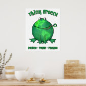 Poster Grenouille De l'environnement jour des terres (Cuisine)