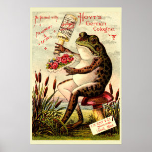 Poster Grenouille de l'époque victorienne sur Toadstool P