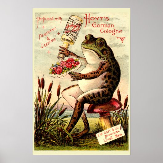 Poster Grenouille de l'époque victorienne sur Toadstool P (Devant)