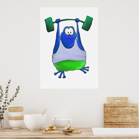 Poster Grenouille de levage (Cuisine)