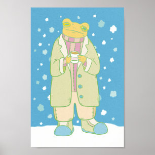 Poster Grenouille de Noël