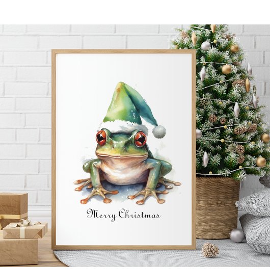 Poster Grenouille de Noël, coutume
