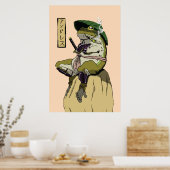 Poster Grenouille de Samurai (Cuisine)
