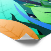 Poster Grenouille de soccer la nuit (Coin)