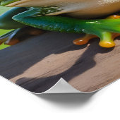 Poster Grenouille drôle avec lunettes de soleil (Coin)