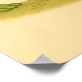 Poster Grenouille Drôle Marcher Son Chien (Coin)