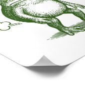 Poster Grenouille Drôle Parfois Je Fais Seulement Des Pet (Coin)