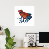 Poster Grenouille empoisonnée fraise (Bureau à domicile)