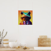 Poster Grenouille en costume (Cuisine)