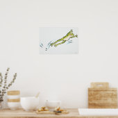 Poster Grenouille en saut 2 (Cuisine)