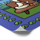 Poster Grenouille et canard (Coin)