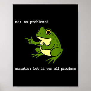Poster Grenouille Me No Problemo Narrateur Mais C'était T