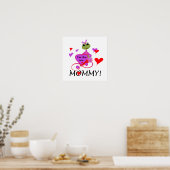 Poster Grenouille Nouveaux cadeaux maman (Cuisine)