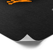 Poster Grenouille orange (Coin)