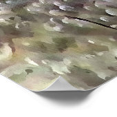 Poster Grenouille plongée dans des bulles d'eau et des mo (Coin)