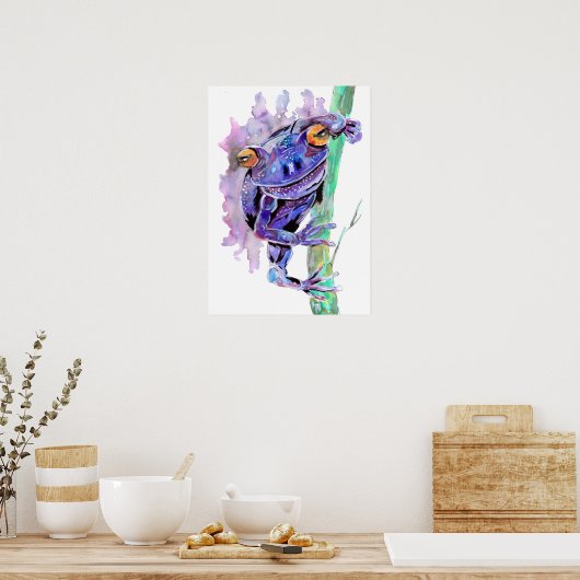 Poster Grenouille pourpre (Cuisine)