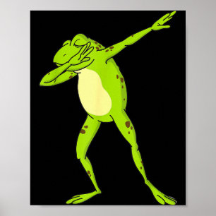 Poster Grenouille qui fait dab pour enfants-garçons &