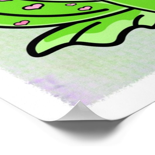 Poster Grenouille Saint-Valentin (Coin)