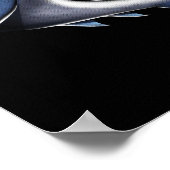 Poster Grenouille Samurai Ninja équitation requin (Coin)