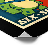 Poster Grenouille Six Sept Drôle 6 7 Mème Génération Alph (Coin)