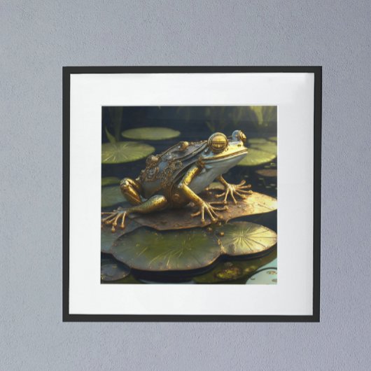 Poster Grenouille Steampunk | Art gothique