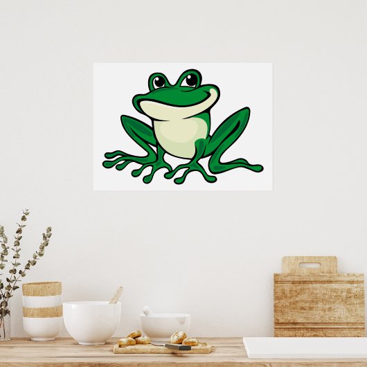 Poster Grenouille verte (Cuisine)