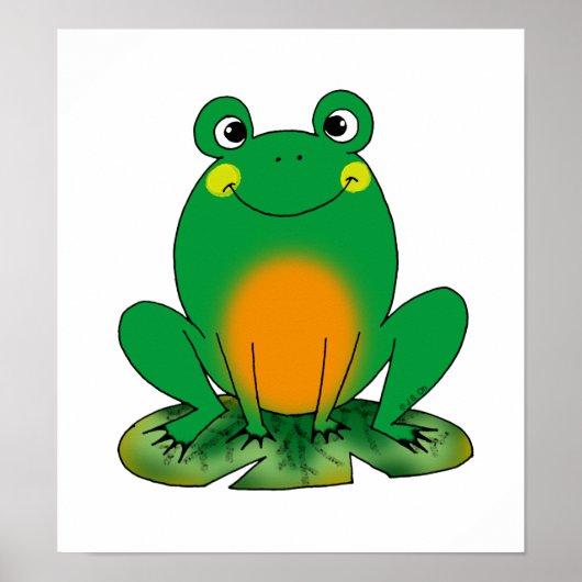 Poster Grenouille verte (Devant)