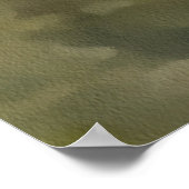 Poster Grenouille Verte Dans La Peinture Acrylique À Eau  (Coin)