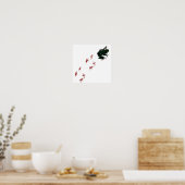 Poster Grenouille verte Empreintes sanguines Goth Amphibi (Cuisine)