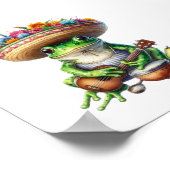Poster Grenouille verte musicale (Coin)