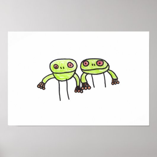 Poster grenouilles (Devant)
