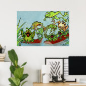 Poster Grenouilles (Bureau à domicile)