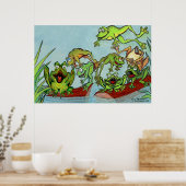 Poster Grenouilles (Cuisine)