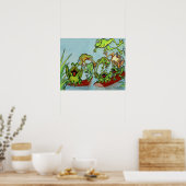 Poster Grenouilles (Cuisine)