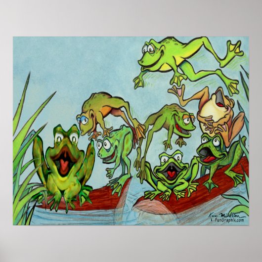 Poster Grenouilles (Devant)