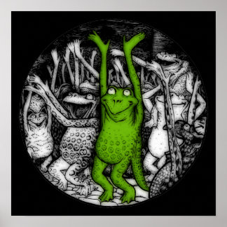 Poster Grenouilles à encourager