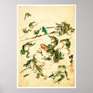 Poster Grenouilles coquines