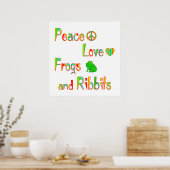 Poster Grenouilles et Ribbits (Cuisine)