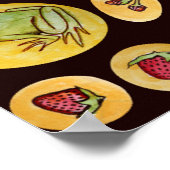 Poster Grenouilles fraises pour toujours (Coin)
