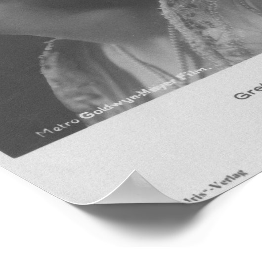 Poster Greta Garbo - Image vintage (Coin)