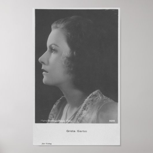 Poster Greta Garbo - Image vintage (Devant)