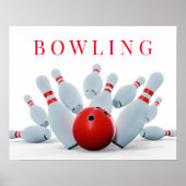 Poster Grève de Bowling (Devant)