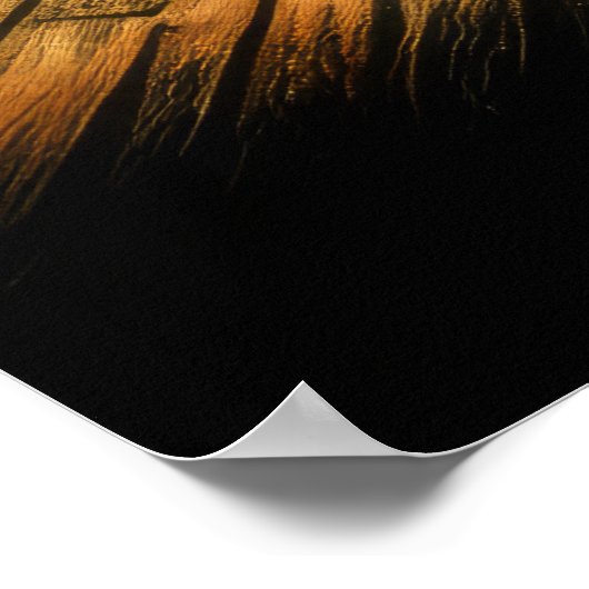 Poster Grève de Bowling Dessin Pastel (Coin)